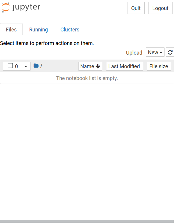 Giao diện Jupyter Notebook